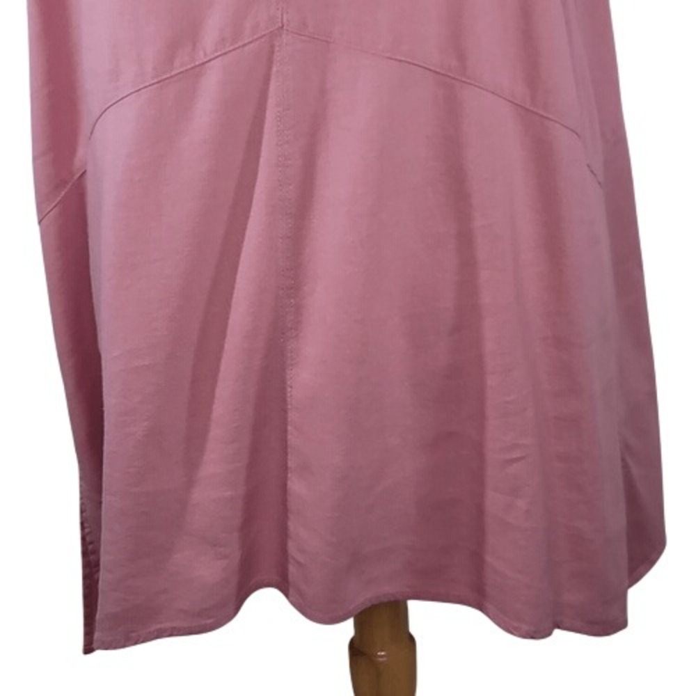 Ellos Dusty Pink V-Neck Short Sleeve Top - Picture 9 of 12